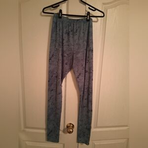 Fashion Nova Tie Dye Blue Leggings